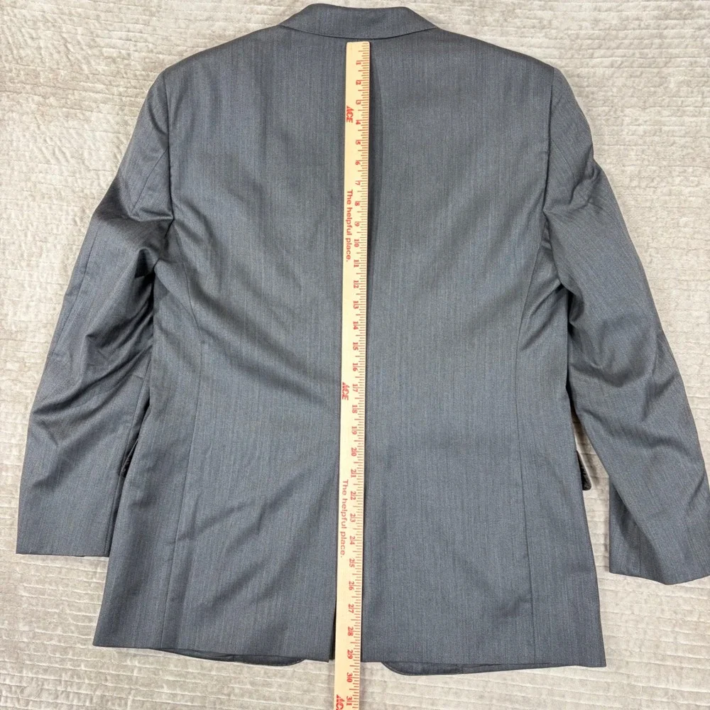 Daniel Cremieux Loro Piana Super 170s Wool Suit Mens Grey Italy 40R 35x29